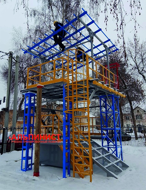 г. Салават. ООО «Газпром Нефтехим Салават» улучшил условия обучения и повысил квалификацию сотрудников благодаря приобретению учебно-тренировочного полигона «Альпинист-03-02»